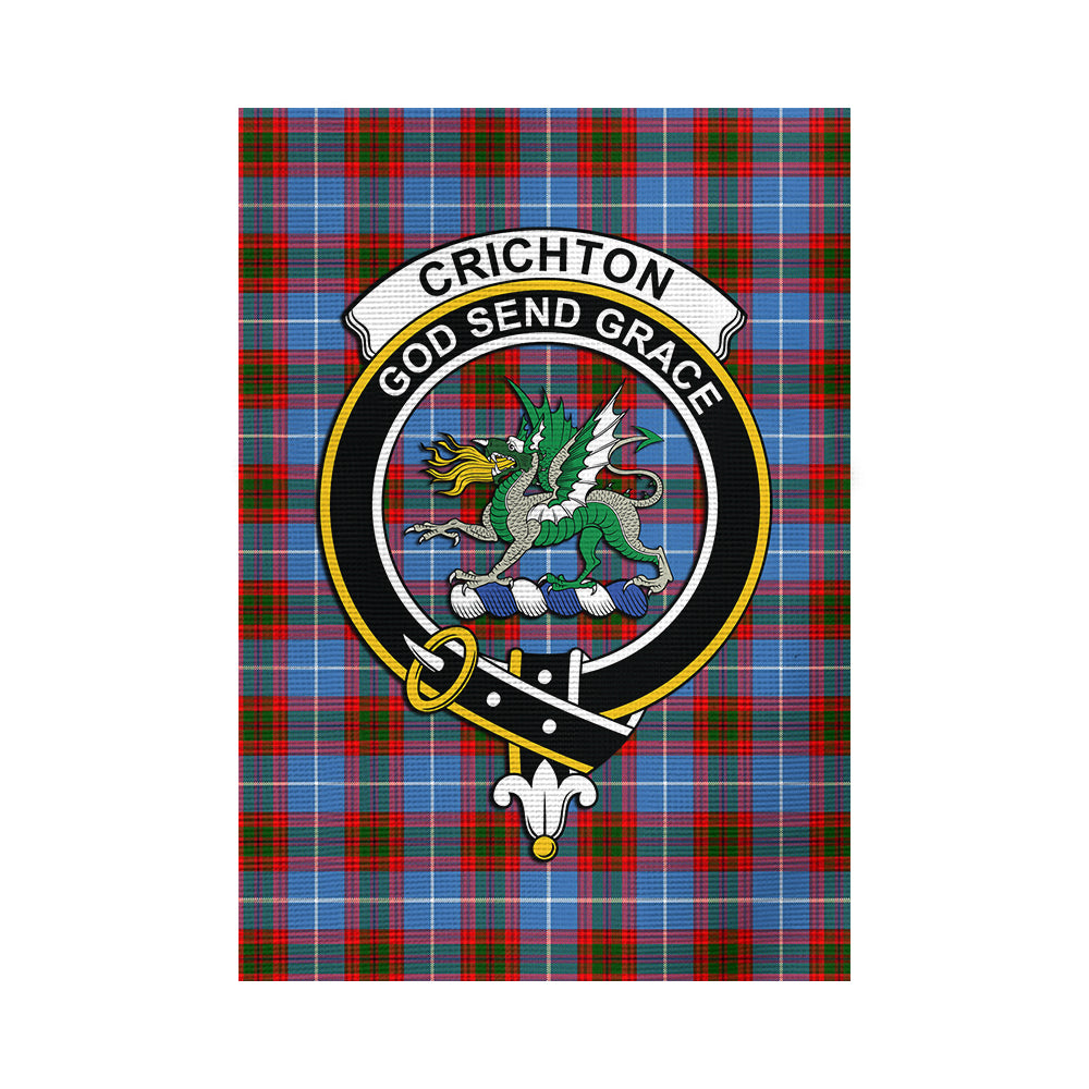 Crichton (Crighton) Tartan Flag with Family Crest - Tartan Vibes Clothing