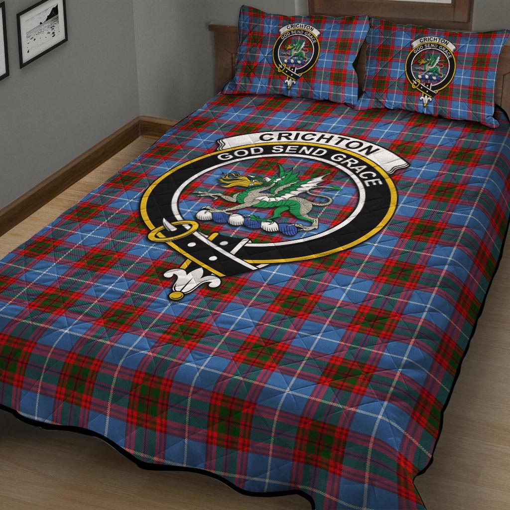 Crichton (Crighton) Tartan Quilt Bed Set with Family Crest - Tartan Vibes Clothing