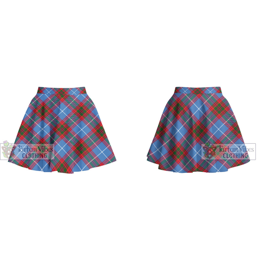 Crichton (Crighton) Tartan Women's Plated Mini Skirt Cross Style - Tartan Vibes Clothing
