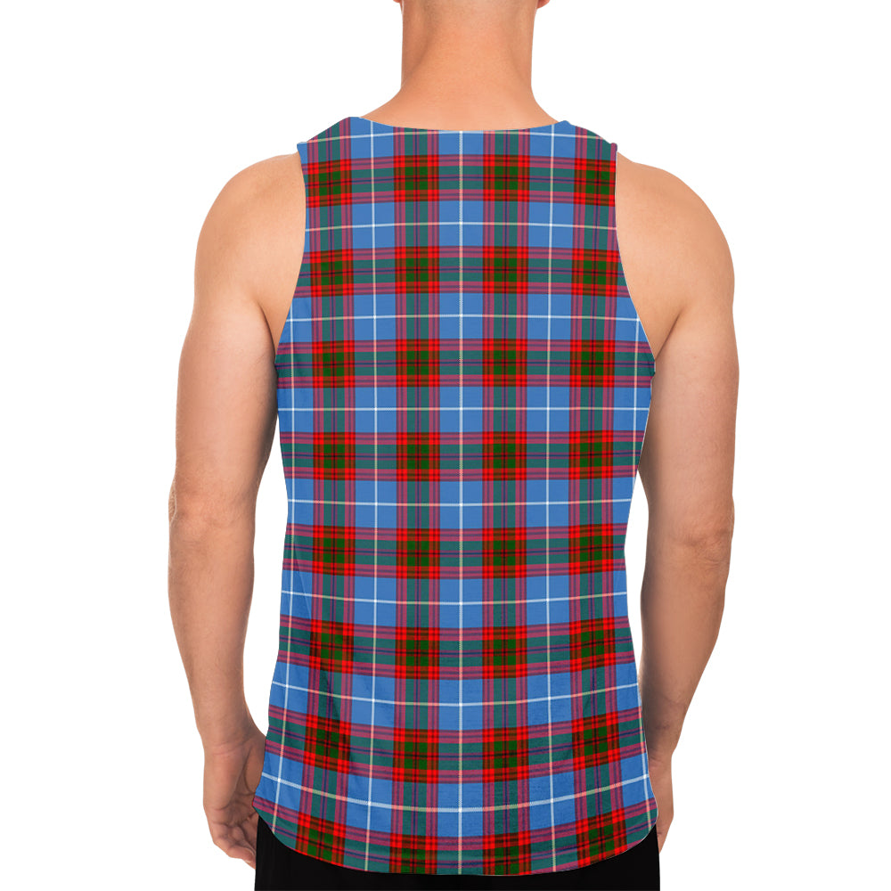 Crichton (Crighton) Tartan Mens Tank Top with Family Crest - Tartan Vibes Clothing