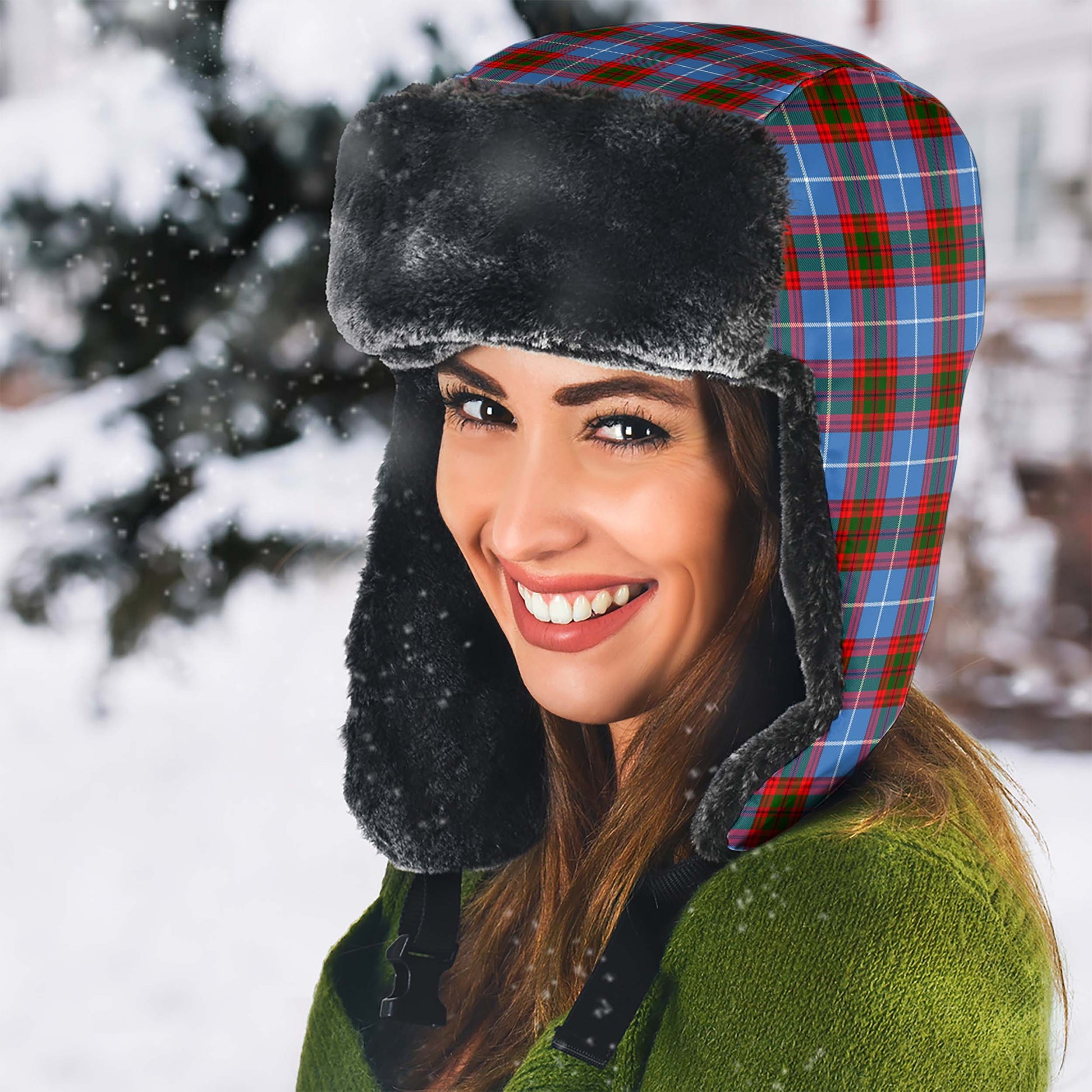 Crichton (Crighton) Tartan Winter Trapper Hat - Tartan Vibes Clothing