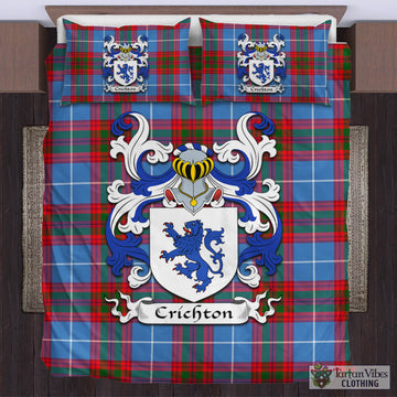Crichton Tartan Bedding Set with Coat of Arms
