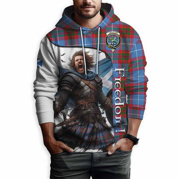 Crichton (Crighton) Crest Tartan Hoodie Inspired by the Freedom of Scottish Warrior Pullover Hoodie - Tartan Vibes Clothing