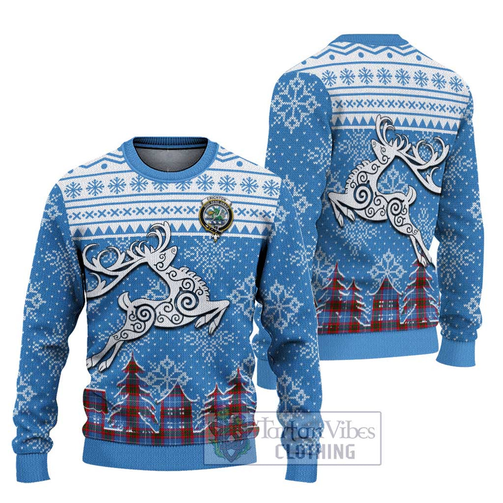 Crichton (Crighton) Clan Christmas Ugly Sweater Celtic Reindeer Style Unisex - Tartan Vibes Clothing