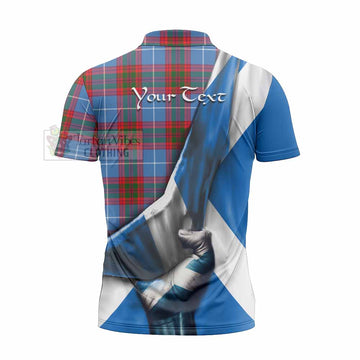 Crichton (Crighton) Tartan Zipper Polo Shirt with Family Crest Scotland Patriotic Style - Tartan Vibes Clothing