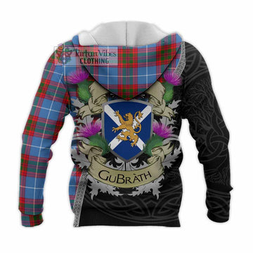 Crichton (Crighton) Tartan Family Crest Knitted Hoodie Lion Rampant Royal Thistle Shield Celtic Inspired - Tartan Vibes Clothing