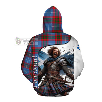 Tartan Vibes Clothing Crichton (Crighton) Crest Tartan Cotton Hoodie Inspired by the Freedom of Scottish Warrior