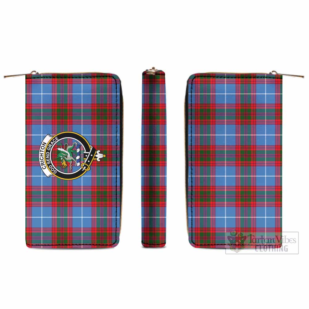 Crichton (Crighton) Tartan Women's Leather Wallet with Family Crest - Tartan Vibes Clothing
