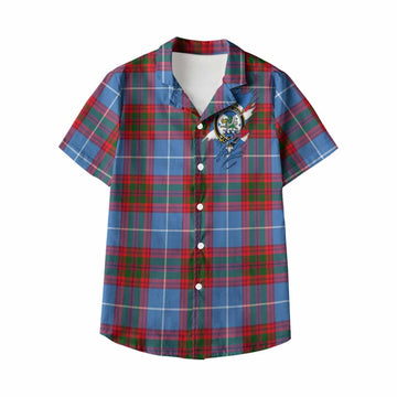 Crichton (Crighton) Clan Crest In Me Tartan Kid Hawaiian Shirt Scotland Flag Style