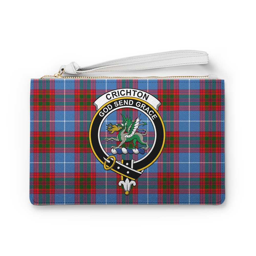 Tartan Vibes Clothing Crichton (Crighton) Family Crest Tartan Clutch Bag