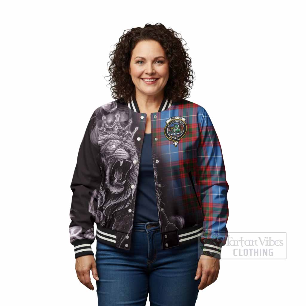 Crichton (Crighton) Tartan Baseball Jacket Roaring Lion Heritage