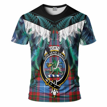 Crichton (Crighton) Tartan Crest T-Shirt New Zealand Maori Korowai Cloak