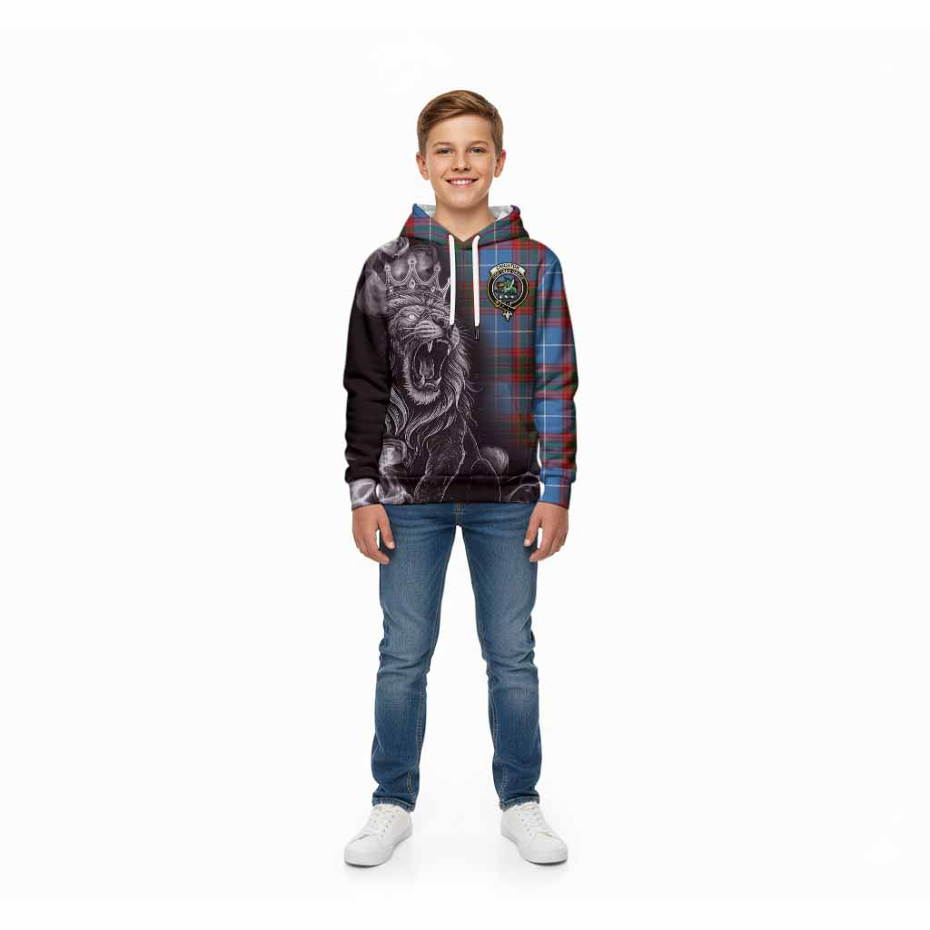 Crichton (Crighton) Tartan Kid Hoodie Roaring Lion Heritage