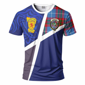 Crichton (Crighton) The Scottish Football Crest T-Shirt Lion-Tartan Army