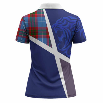 Crichton (Crighton) The Scottish Football Crest Women Polo Shirt Lion-Tartan Army