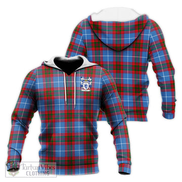 Crichton (Crighton) Tartan Knitted Hoodie with Coat of Arms Unisex Knitted Pullover Hoodie - Tartan Vibes Clothing