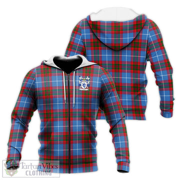 Crichton (Crighton) Tartan Knitted Hoodie with Coat of Arms Unisex - Tartan Vibes Clothing