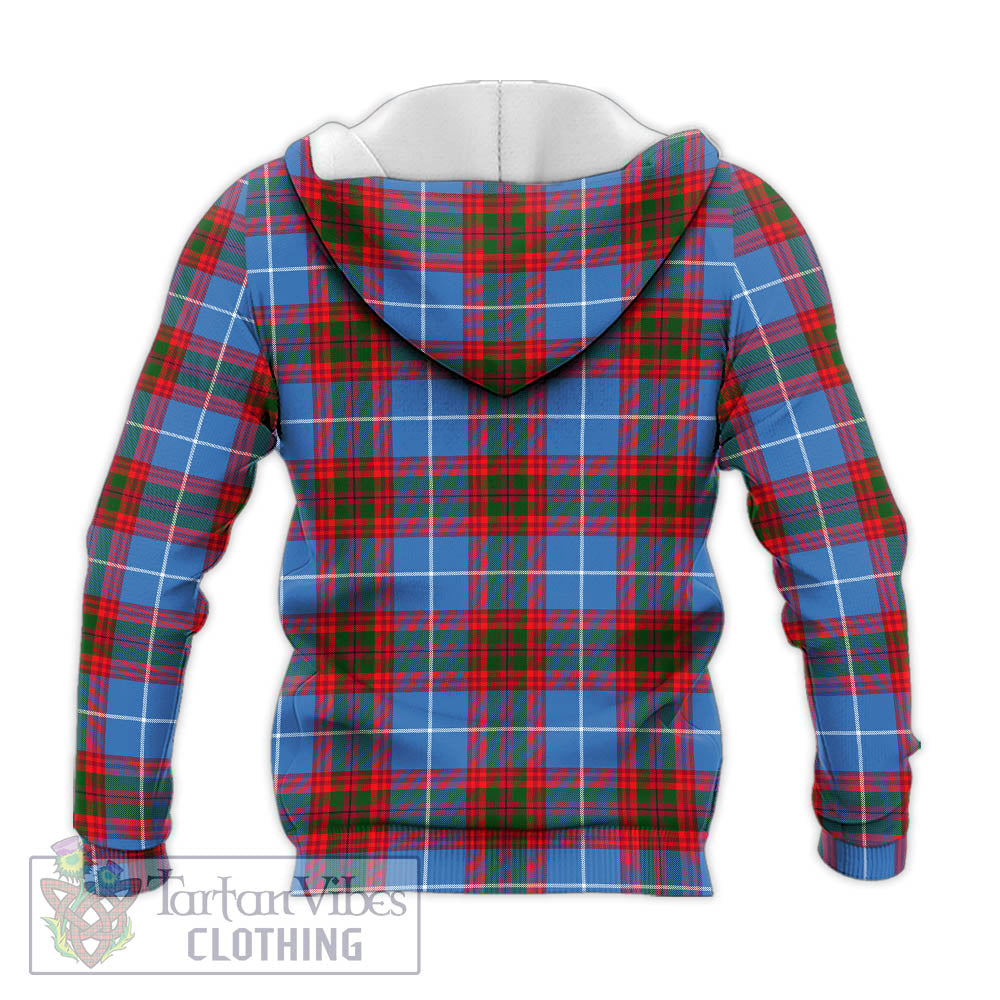 Crichton (Crighton) Tartan Knitted Hoodie with Coat of Arms - Tartan Vibes Clothing