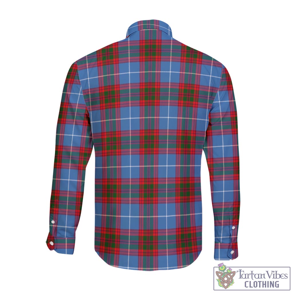 Crichton (Crighton) Tartan Long Sleeve Button Up Shirt with Coat of Arms - Tartan Vibes Clothing