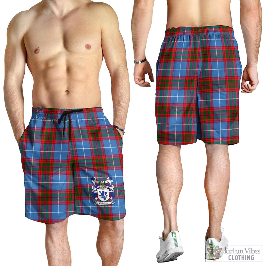 Tartan Vibes Clothing Crichton Tartan Men's Short with Coat of Arms