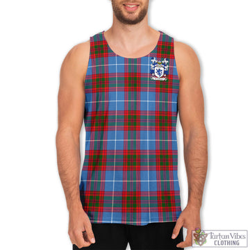 Crichton (Crighton) Tartan Men's Tank with Coat of Arms Men - Tartan Vibes Clothing