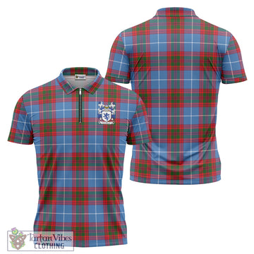 Crichton (Crighton) Tartan Zipper Polo with Coat of Arms Unisex - Tartan Vibes Clothing