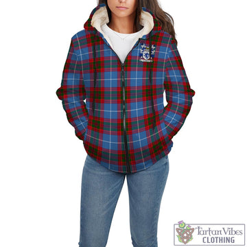 Crichton Tartan Sherpa Hoodie with Coat of Arms