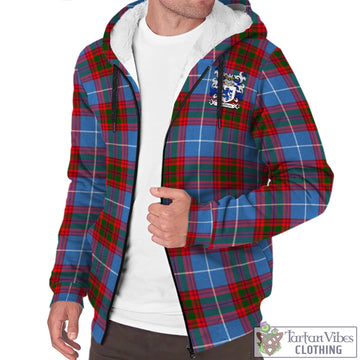 Crichton (Crighton) Tartan Sherpa Hoodie with Coat of Arms - Tartan Vibes Clothing
