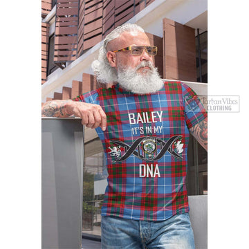 Crighton Tartan Cotton T-shirt with Family Crest DNA In Me Style Men's Shirt - Tartan Vibes Clothing