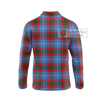 Crighton Tartan Long Sleeve Polo Shirt with Family Crest DNA In Me Style - Tartan Vibes Clothing