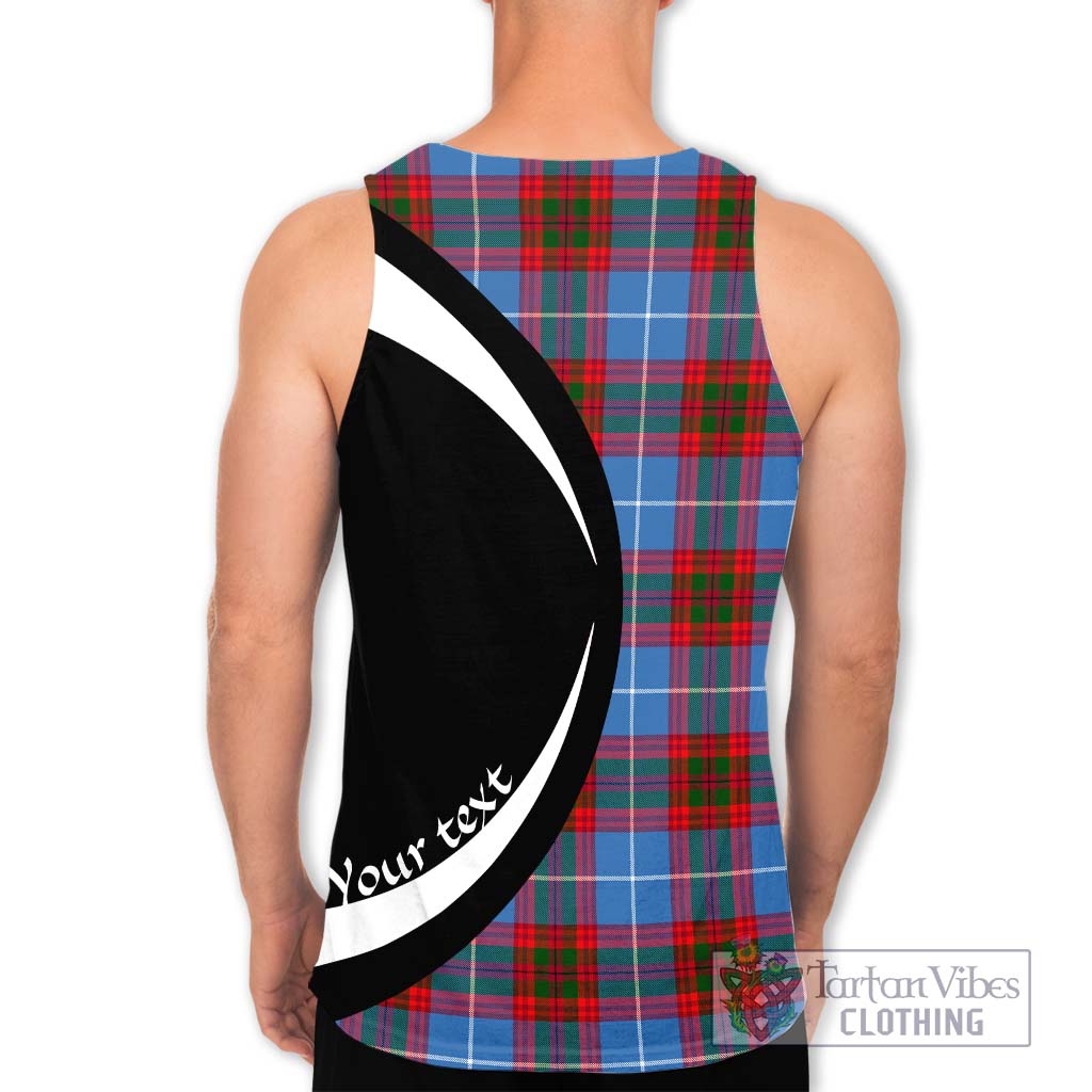 Crighton Tartan Men's Tank Top with Family Crest Circle Style - Tartan Vibes Clothing