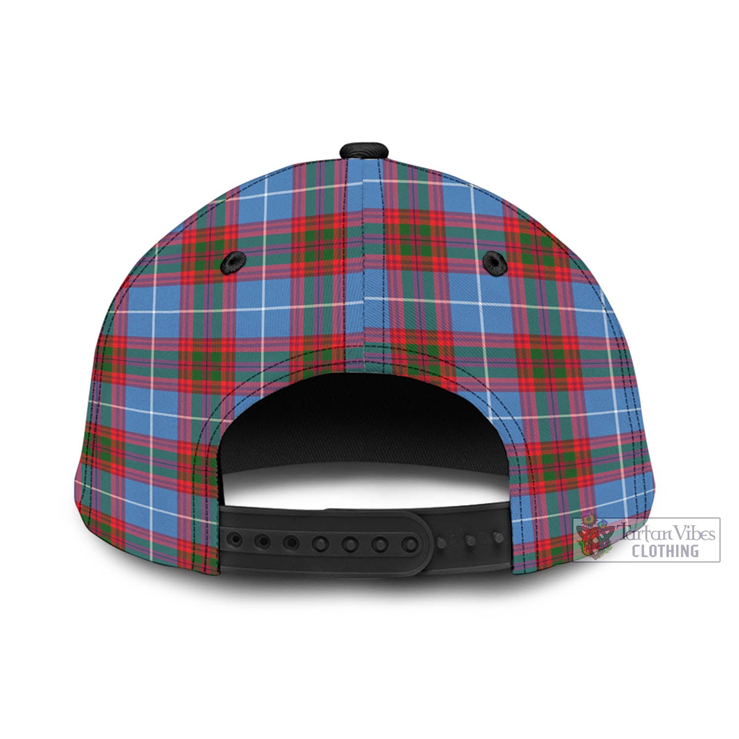 Tartan Vibes Clothing Crighton Tartan Classic Cap with Family Crest In Me Style