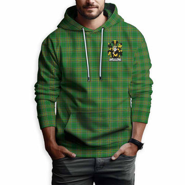 Croke Irish Clan Tartan Hoodie with Coat of Arms Zip Hoodie - Tartan Vibes Clothing
