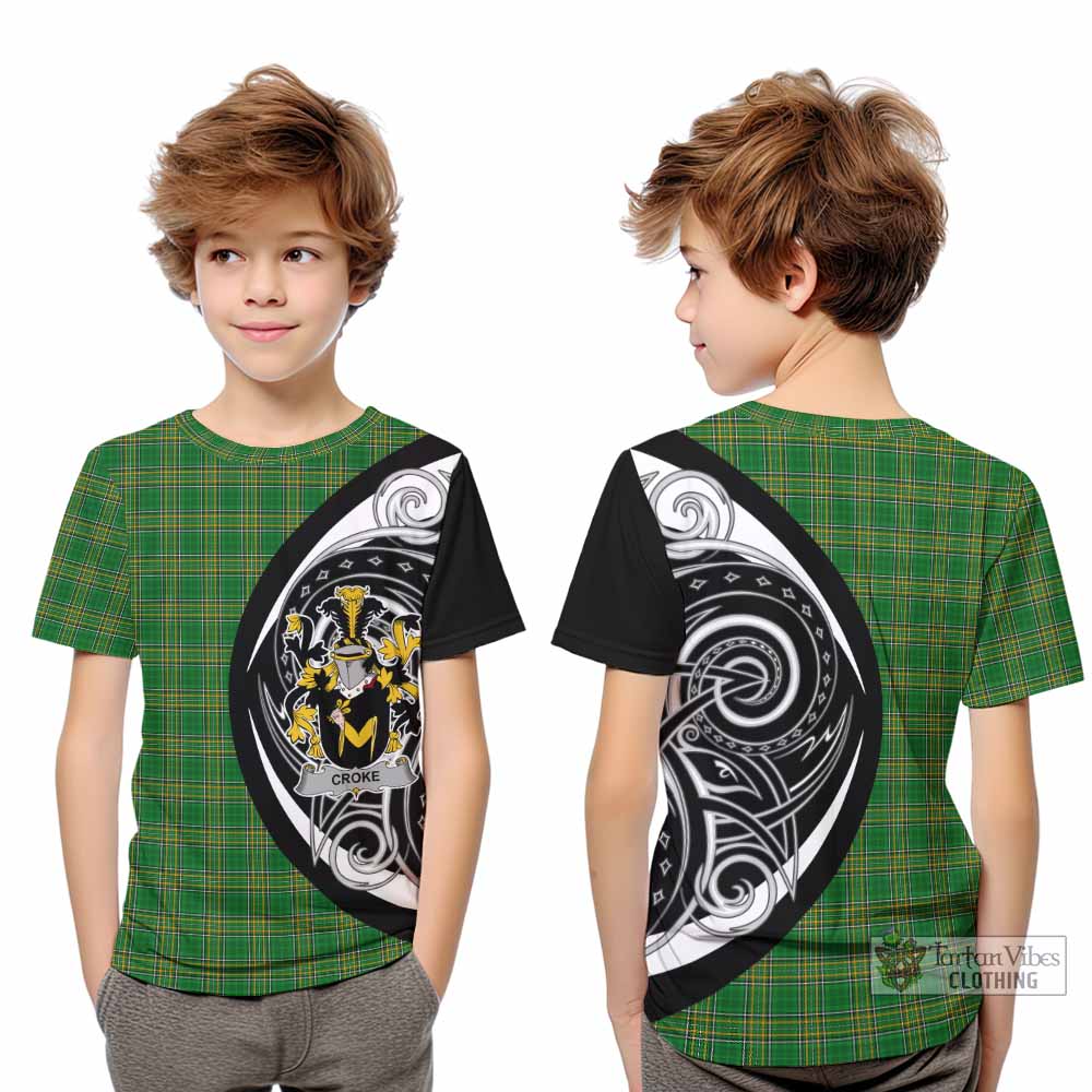 Croke Irish Clan Kid T-Shirt Celtic Circle Style - Tartan Vibes Clothing