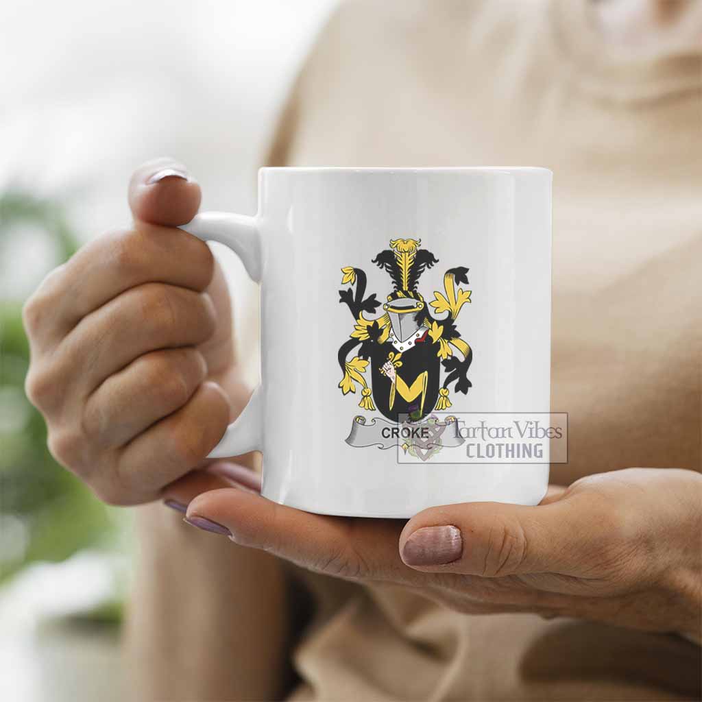 Croke Irish Clan Coat of Arms Ceramic Mug - 2D-tartanvibesclothing