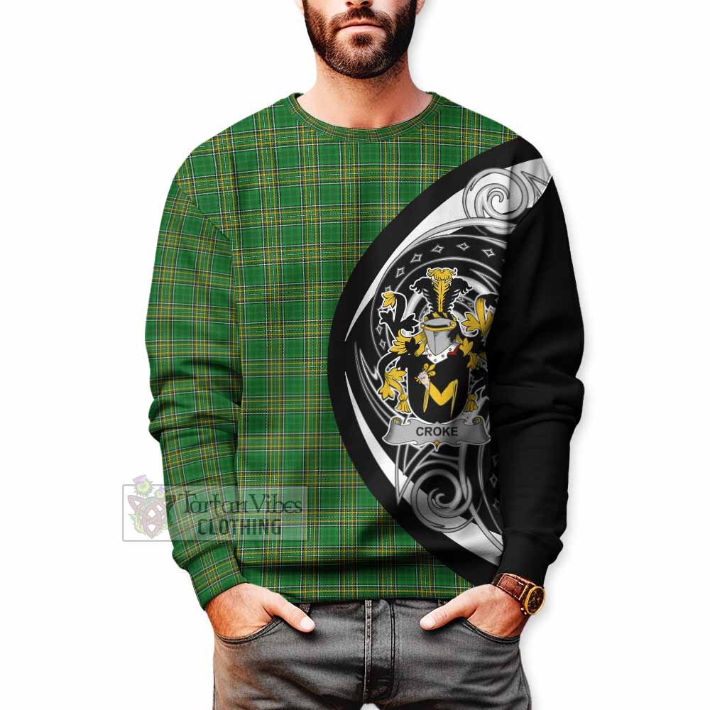 Croke Irish Clan Sweatshirt Celtic Circle Style - Tartan Vibes Clothing