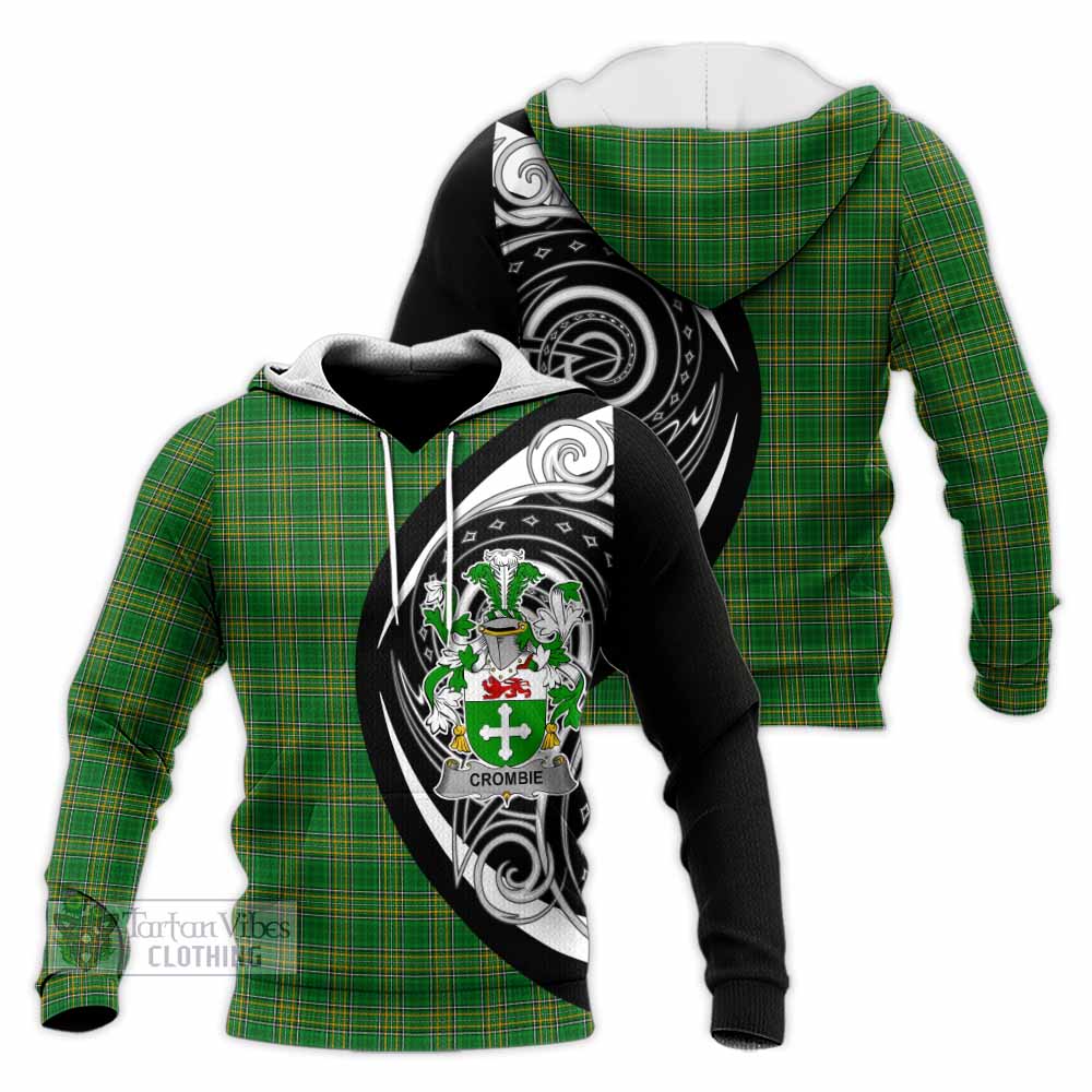 Tartan Vibes Clothing Crombie Irish Clan Knitted Hoodie Celtic Circle Style