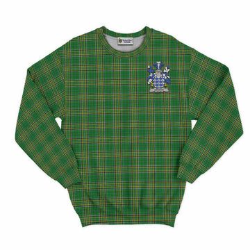 Tartan Vibes Clothing Cronin Irish Clan Tartan Sweatshirt with Coat of Arms