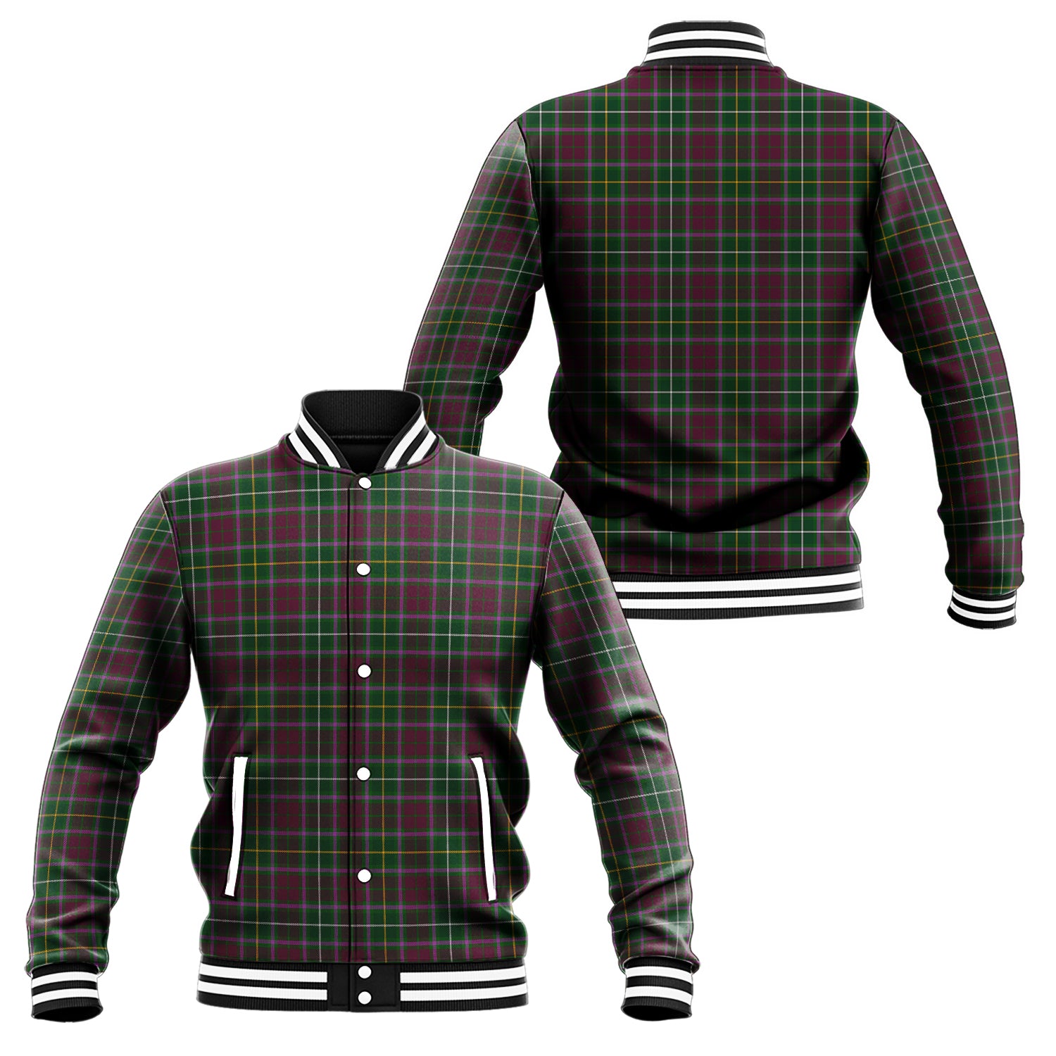 Crosbie Tartan Baseball Jacket Unisex - Tartan Vibes Clothing