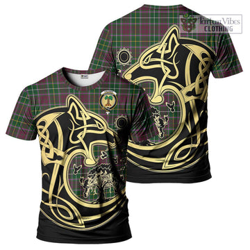 Crosbie Tartan T-Shirt with Family Crest Celtic Wolf Style Kid's Shirt - Tartan Vibes Clothing