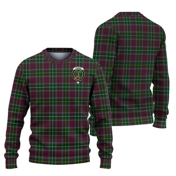 Crosbie Tartan Knitted Sweater with Family Crest Unisex - Tartanvibesclothing