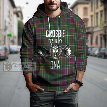 Crosbie Tartan Hoodie with Family Crest DNA In Me Style Pullover Hoodie - Tartanvibesclothing Shop