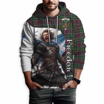 Tartan Vibes Clothing Crosbie Crest Tartan Hoodie Inspired by the Freedom of Scottish Warrior