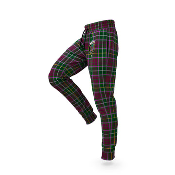 Crosbie Tartan Joggers Pants with Family Crest