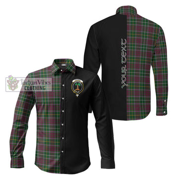 Crosbie Tartan Long Sleeve Button Shirt with Family Crest and Half Of Me Style Men's Shirt S - Tartanvibesclothing Shop