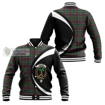 Crosbie Tartan Baseball Jacket with Family Crest Circle Style Unisex - Tartan Vibes Clothing