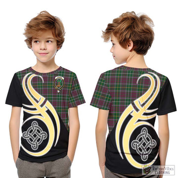 Crosbie Tartan Kid T-Shirt with Family Crest and Celtic Symbol Style Youth XL Size14 - Tartan Vibes Clothing