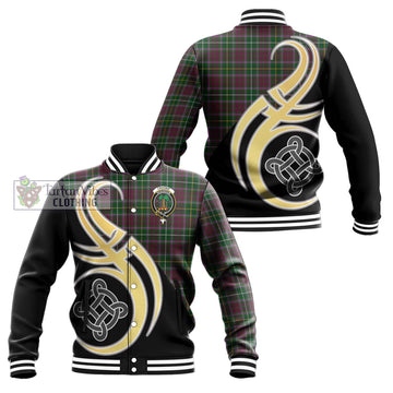 Crosbie Tartan Baseball Jacket with Family Crest and Celtic Symbol Style Unisex - Tartan Vibes Clothing