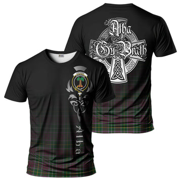 Crosbie Tartan T-Shirt Featuring Alba Gu Brath Family Crest Celtic Inspired