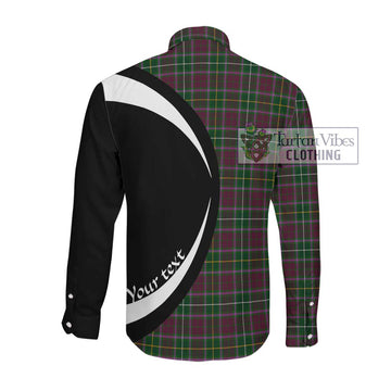 Crosbie Tartan Long Sleeve Button Up with Family Crest Circle Style Men's Shirt - Tartan Vibes Clothing